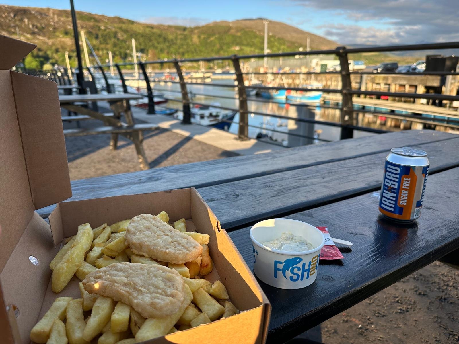 Ullapool Harbour on the Cape Wrath Trail