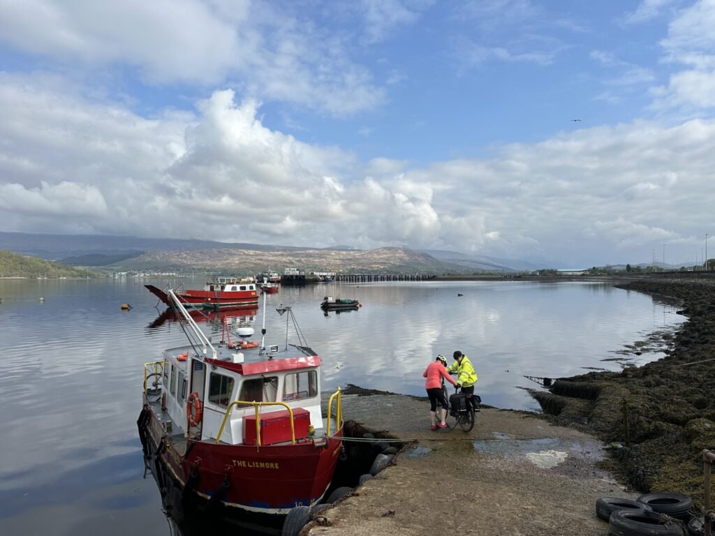 The Lismore Ferry Fort William the start of the Cape Wrath Trail