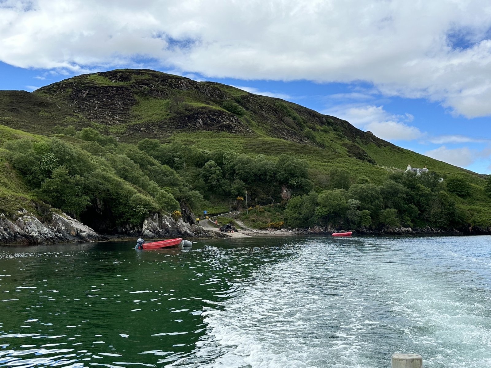 The Durness Ferry Slipway on the Cape Wrath Trail