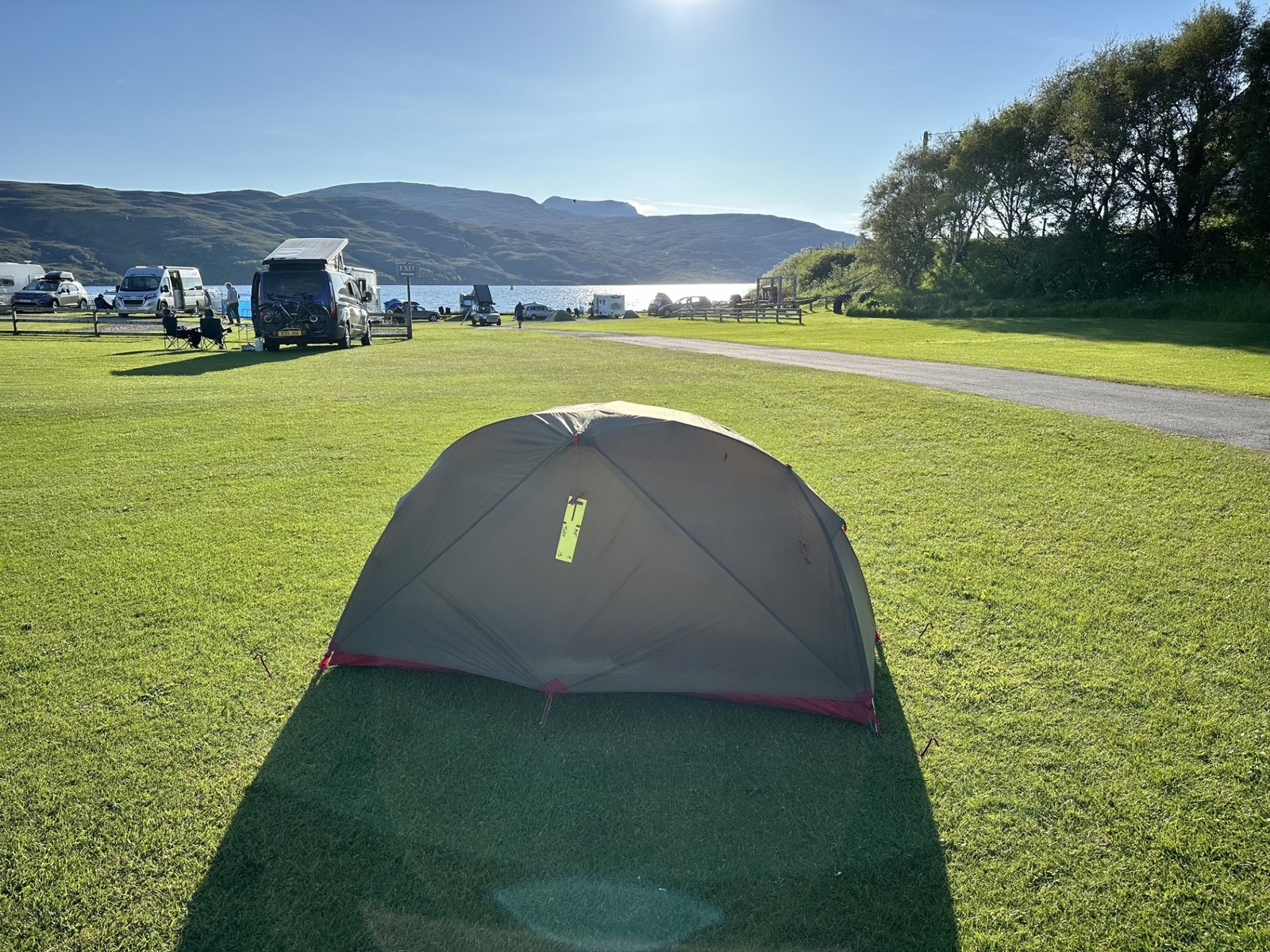 Ullapool campsite cape wrath trail